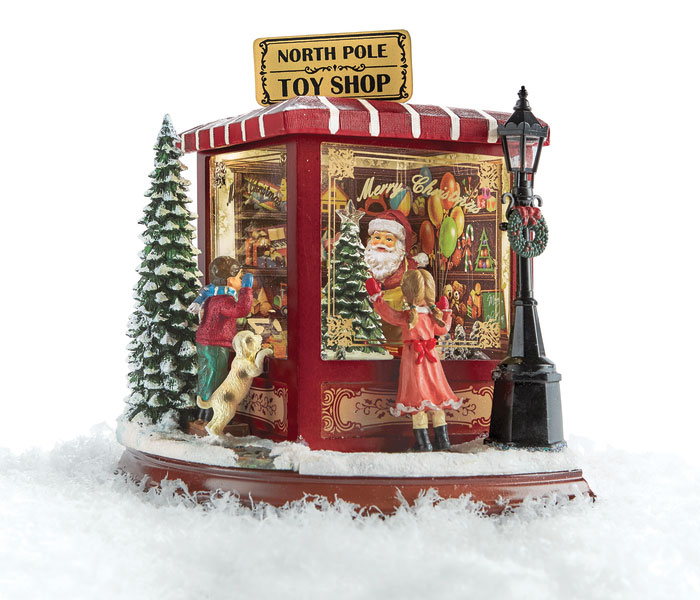 9431: North Pole Lighted and Musical Toy Shop (Product Detail)