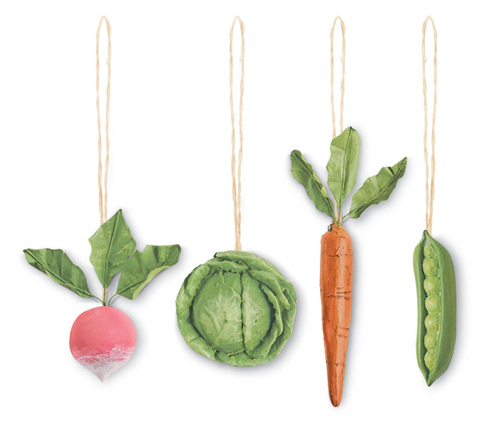 5814: Veggie Ornaments (Set of Four) (Product Detail)