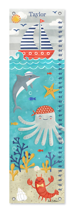 9153: Growth Chart - Sea Life Fun (Product Detail)