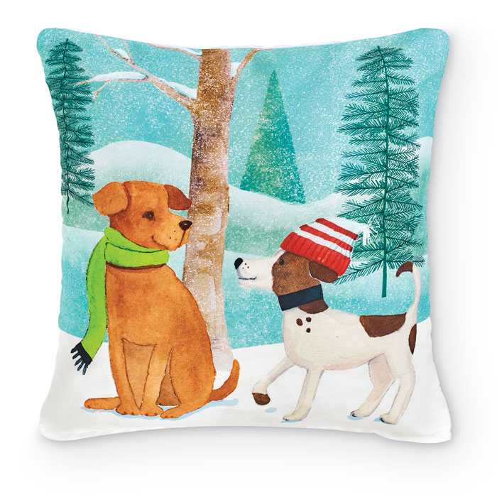 9098: Winter Pups Pillow I (Product Detail)