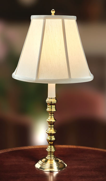 9148: Stafford Brass Lamp with Empire Shade (Product Detail)