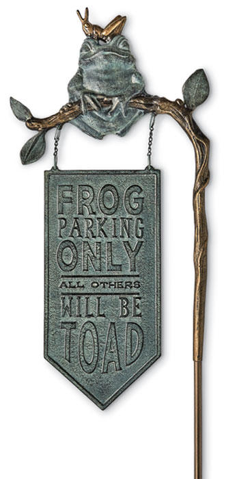 1033: Frog Parking Sign (Product Detail)