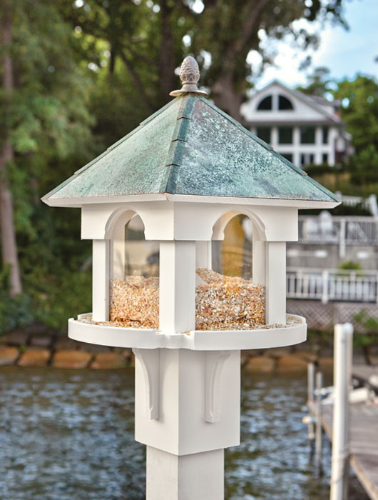 2466: Birdfeeder with Verdi Roof and Pineapple Finial (Product Detail)