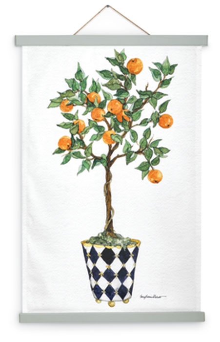 5518: Topiary Wall Hanging - Orange (Product Detail)