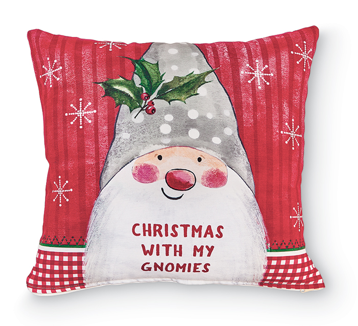 3069: Christmas With My Gnomies Pillow (Product Detail)