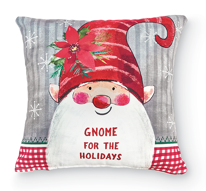 3070: Gnome for the Holidays Pillow (Product Detail)