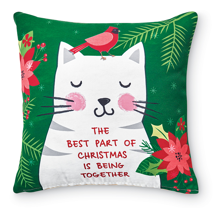 3936: Christmas Cat Pillow (Product Detail)