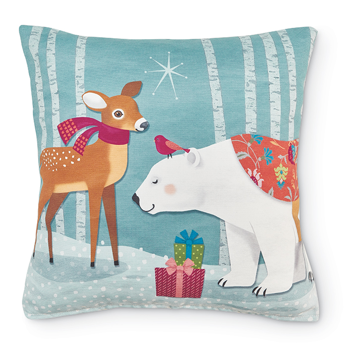 1389: Polar Bear Deer Pillow (Product Detail)