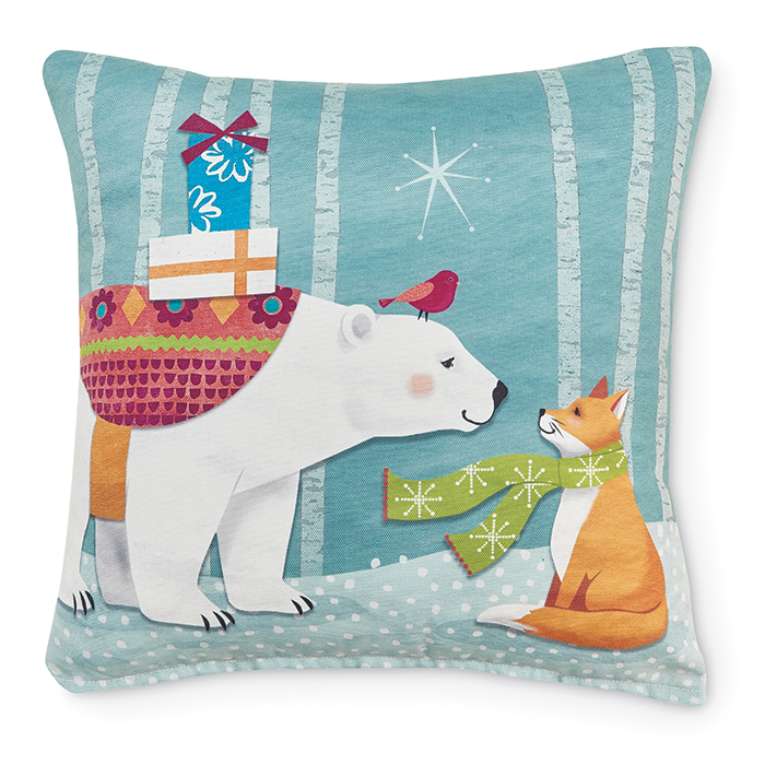 1388: Polar Bear Fox Pillow (Product Detail)