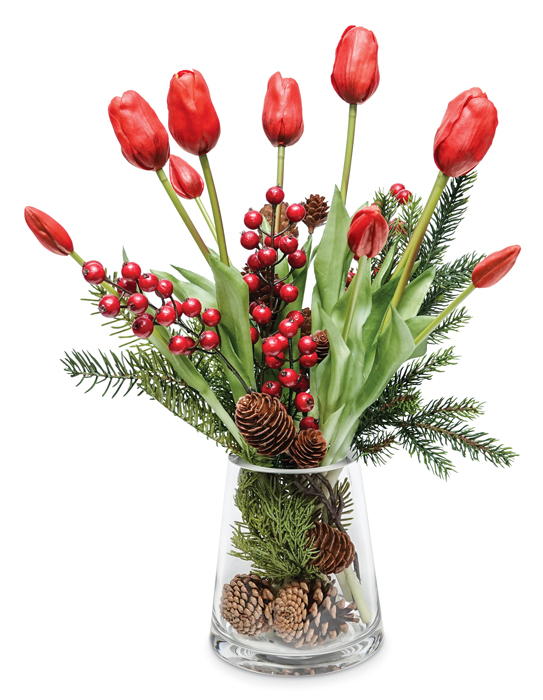 5057: Holiday Tulips Arrangement (Product Detail)