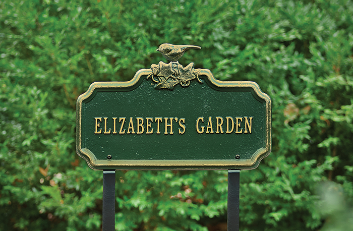 2311: Chickadee Garden Sign -  Personalized (Product Detail)