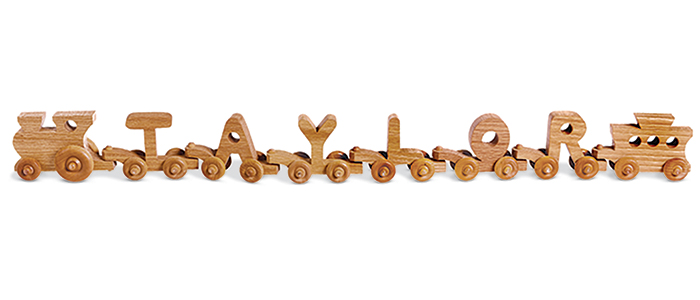 9833: Personalized Train - 3-Letter Name (Product Detail)