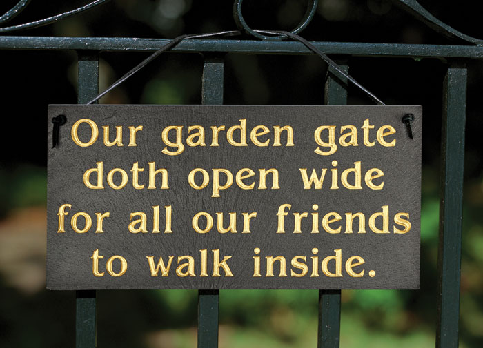 8245: Our Garden Gate Sign (Product Detail)