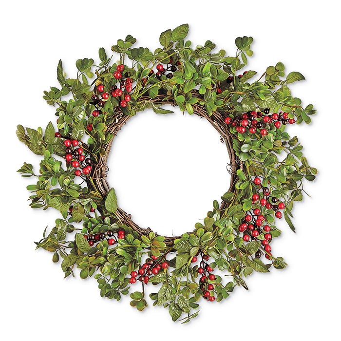 3591: Red Berry Holly Wreath (Product Detail)