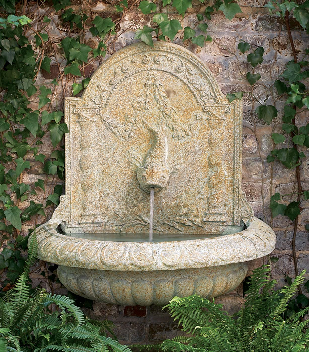 1841: Dolphin Wall Fountain (Product Detail)