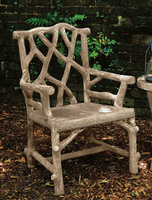 1755: Faux Bois Woodland Armchair (Product Detail)