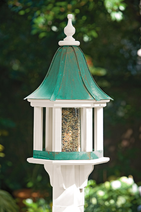 1912: Bird Feeder with Verdigris Roof (Product Detail)