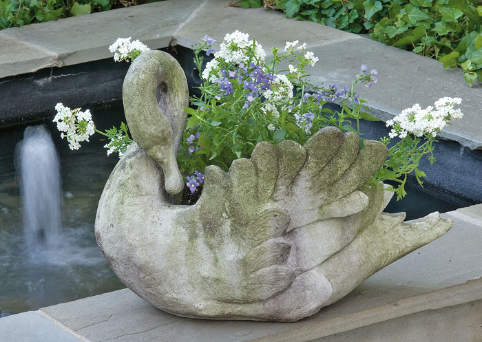 1710: Swan  Planter (Product Detail)