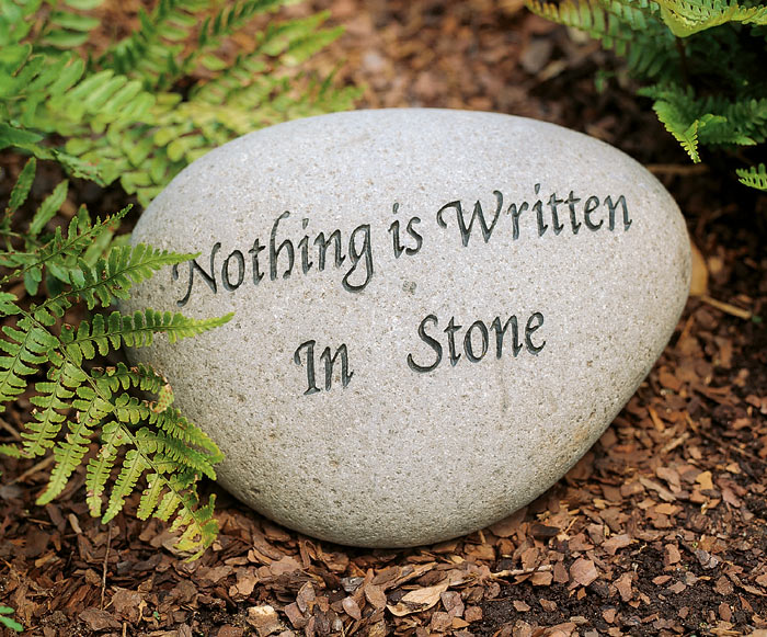 1194: Garden Stone - Nothing is Written in  Stone (Product Detail)