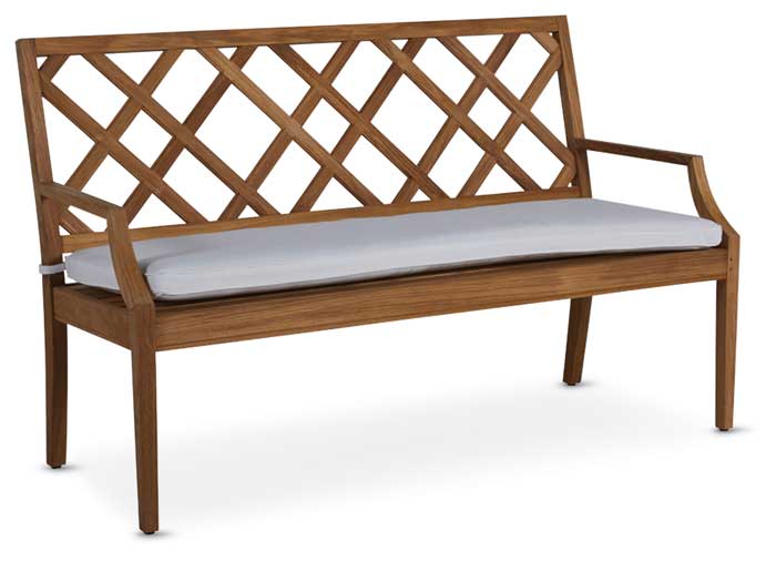 1850: Lattice Bench Cushion 5