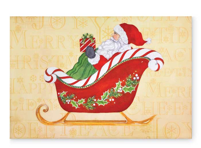 2404: Santa and Sleigh Rug (Product Detail)