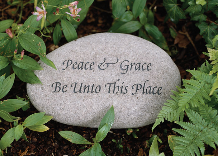 2464: Garden Stone - Peace and Grace  (Product Detail)