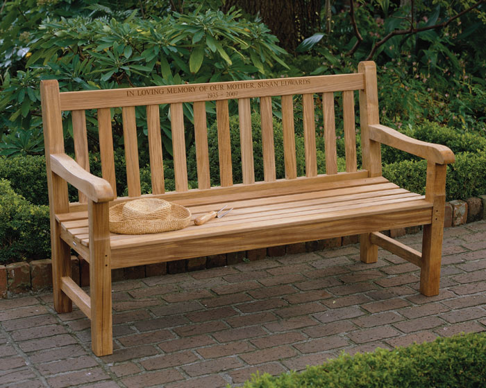 2642: Glenham Teak Bench/Personalized (Product Detail)