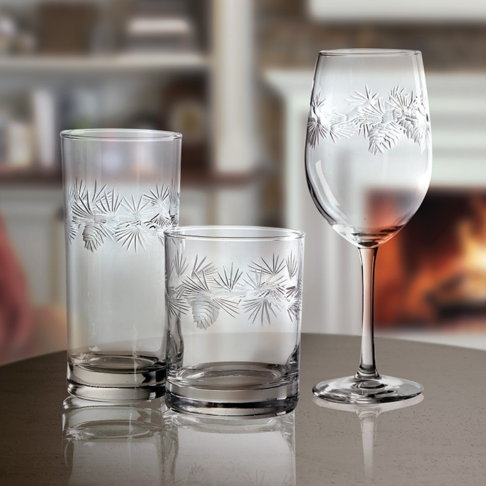 3011: Icy Pine Short Glasses (Set of Four) (Product Detail)