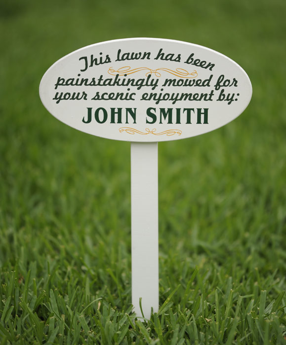 4004: Lawn Sign - Personalized (Product Detail)