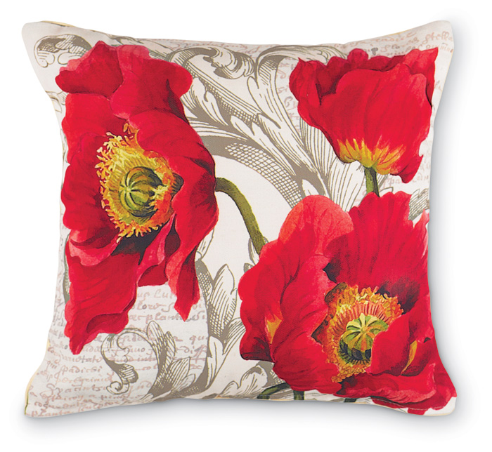 2233: Red Poppy Pillow (Product Detail)