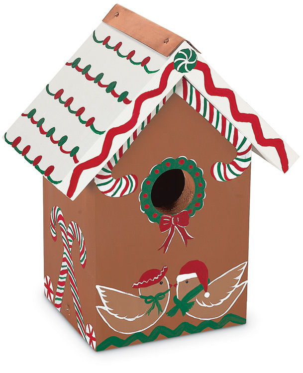 2362: Hand-Painted Gingerbread  Birdhouse (Product Detail)