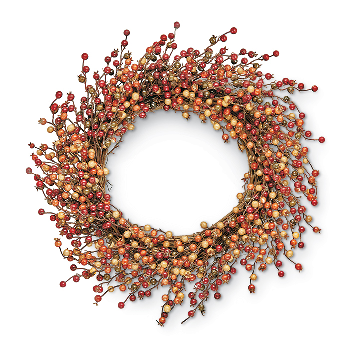 3827: Glossy Berries Wreath (Product Detail)