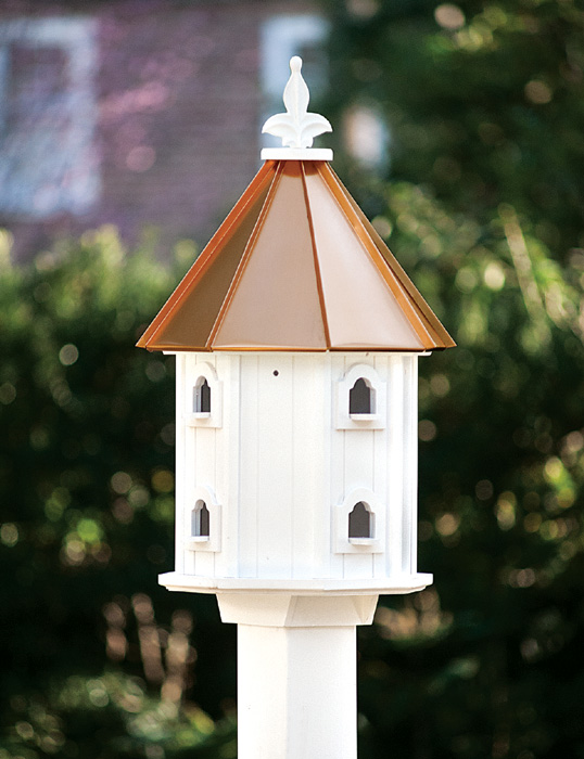 4412: Octagonal Birdhouse with Copper Roof (Product Detail)