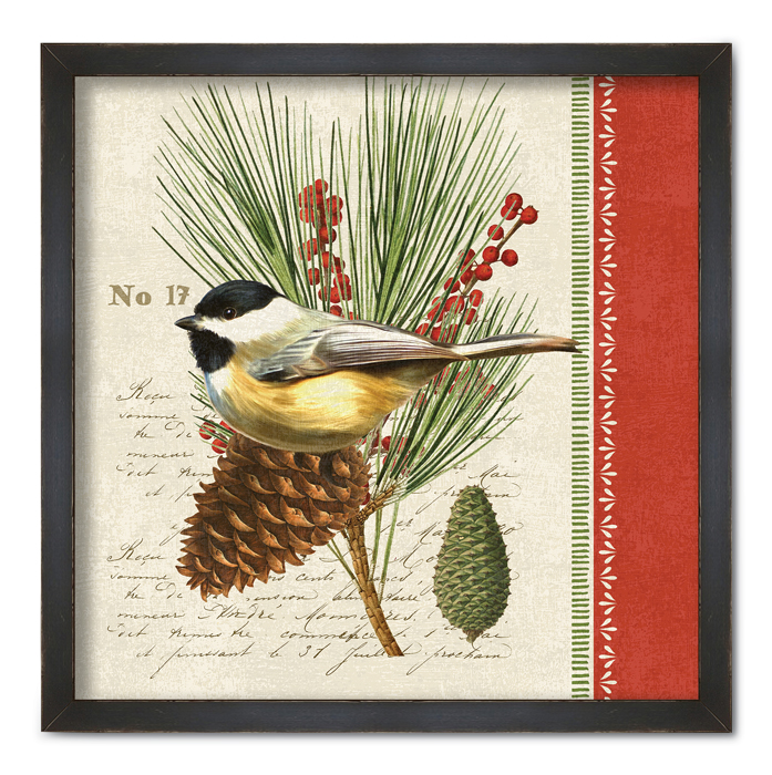 5411: Winter Birds Wall Art - Chickadee (Product Detail)