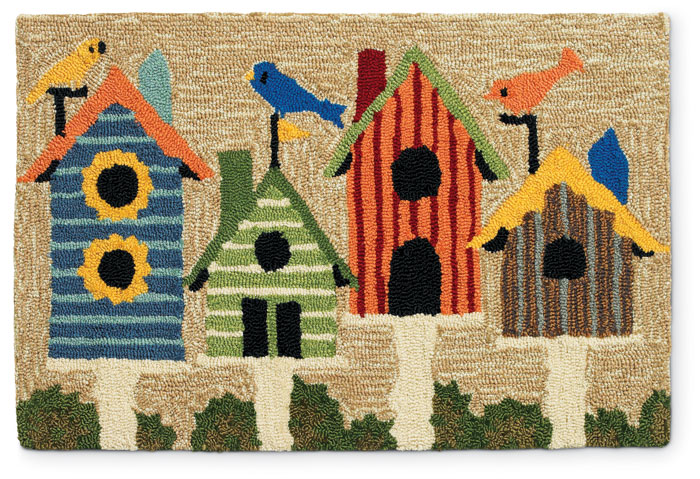 5479: Birdhouses Rug - 24" x 36" (Product Detail)