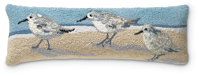 5458: Sandpipers Lumbar Pillow (Product Detail)