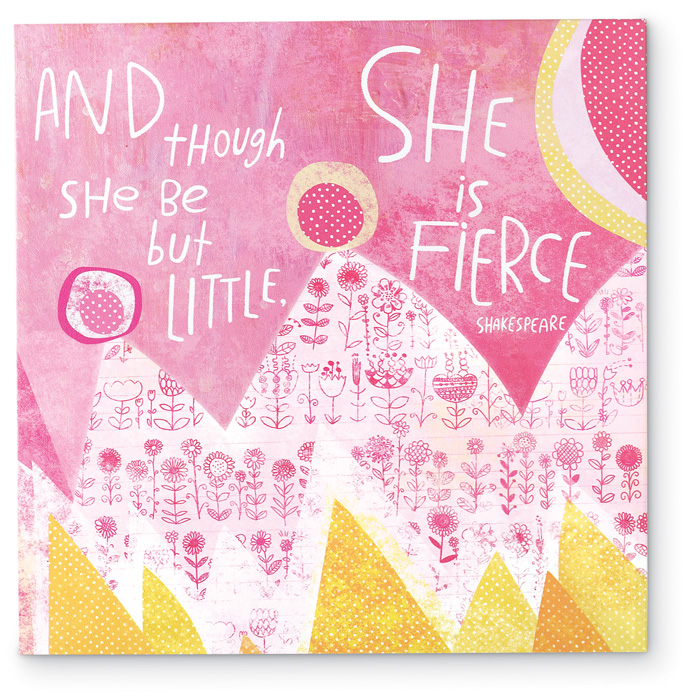 5963: "She is Fierce" Wall Art (Product Detail)