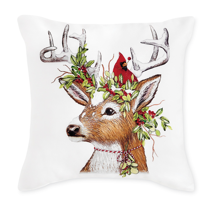 6014: Winter Deer Pillow (Product Detail)