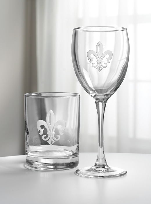 5293: Fleur de Lis Goblets (Set of Four) (Product Detail)