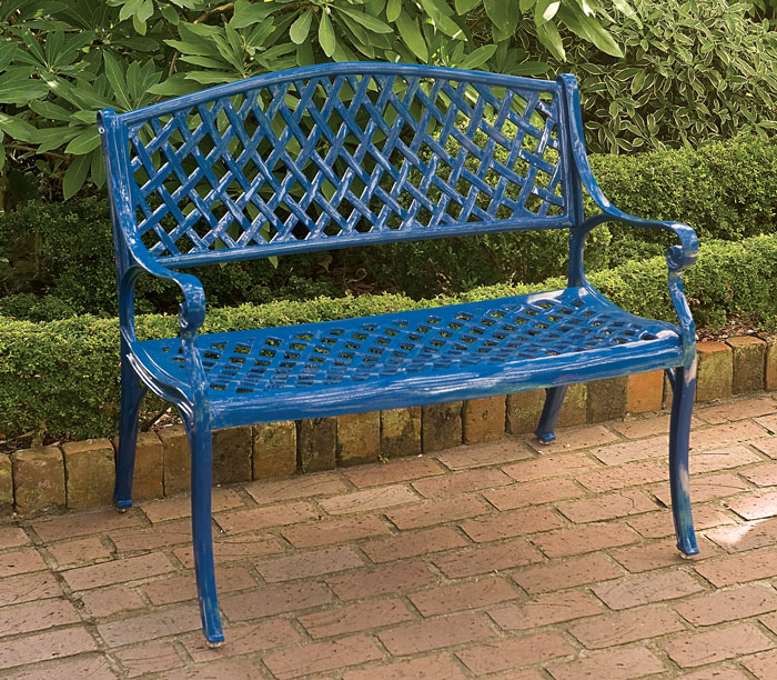 6357: Drayton Bench - Royal Blue (Product Detail)