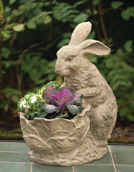 6500: Bunny Cabbage Planter (Product Detail)