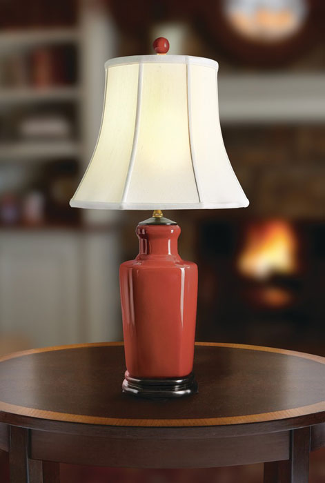 6897: Oxblood Porcelain Lamp (Product Detail)