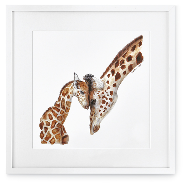 7396: Mom and Baby Giraffes Wall Art (Product Detail)