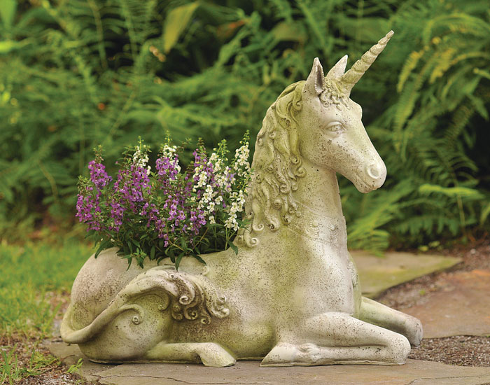 7451: Fantasy Unicorn Planter (Product Detail)