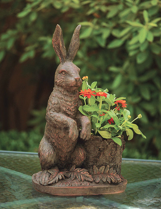 7639: Woodland Bunny Planter (Product Detail)