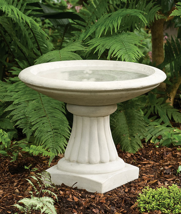 8037: Fluted Birdbath (Product Detail)