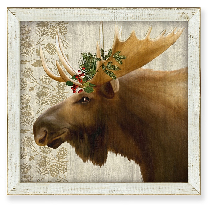 7851: Woodland Life Moose Wall Art (Product Detail)