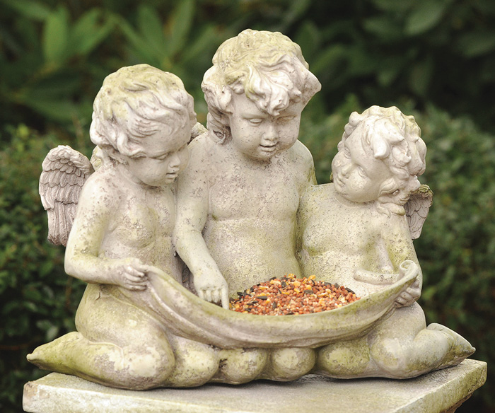 7749: Cherub Trio Bird Feeder (Product Detail)