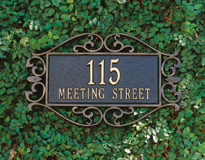 6327: Fretwork Wall Address Sign (Product Detail)