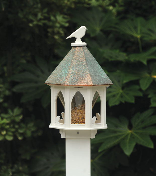 8596: Gothic Bird Feeder with Copper Roof (Product Detail)